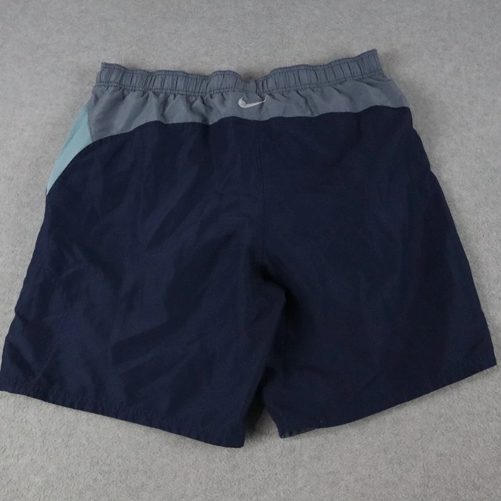 Nike Swim Shorts Mens XL Mesh Lined Surf Beach Pocket Trunks‎ Drawstring Blue